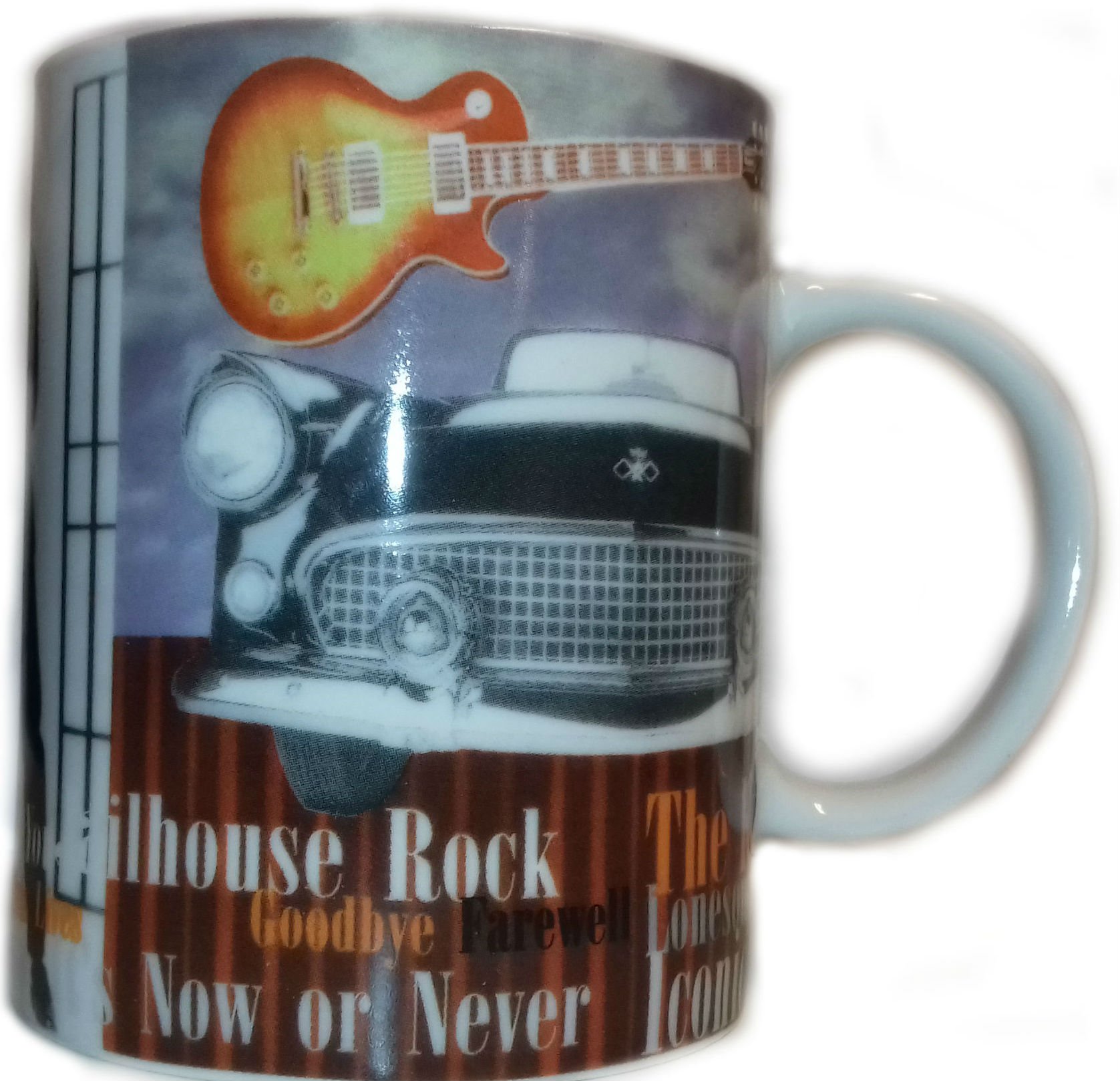 Icon Mug Blue, Green, Or Yellow Elvis Presley Guitar Mug