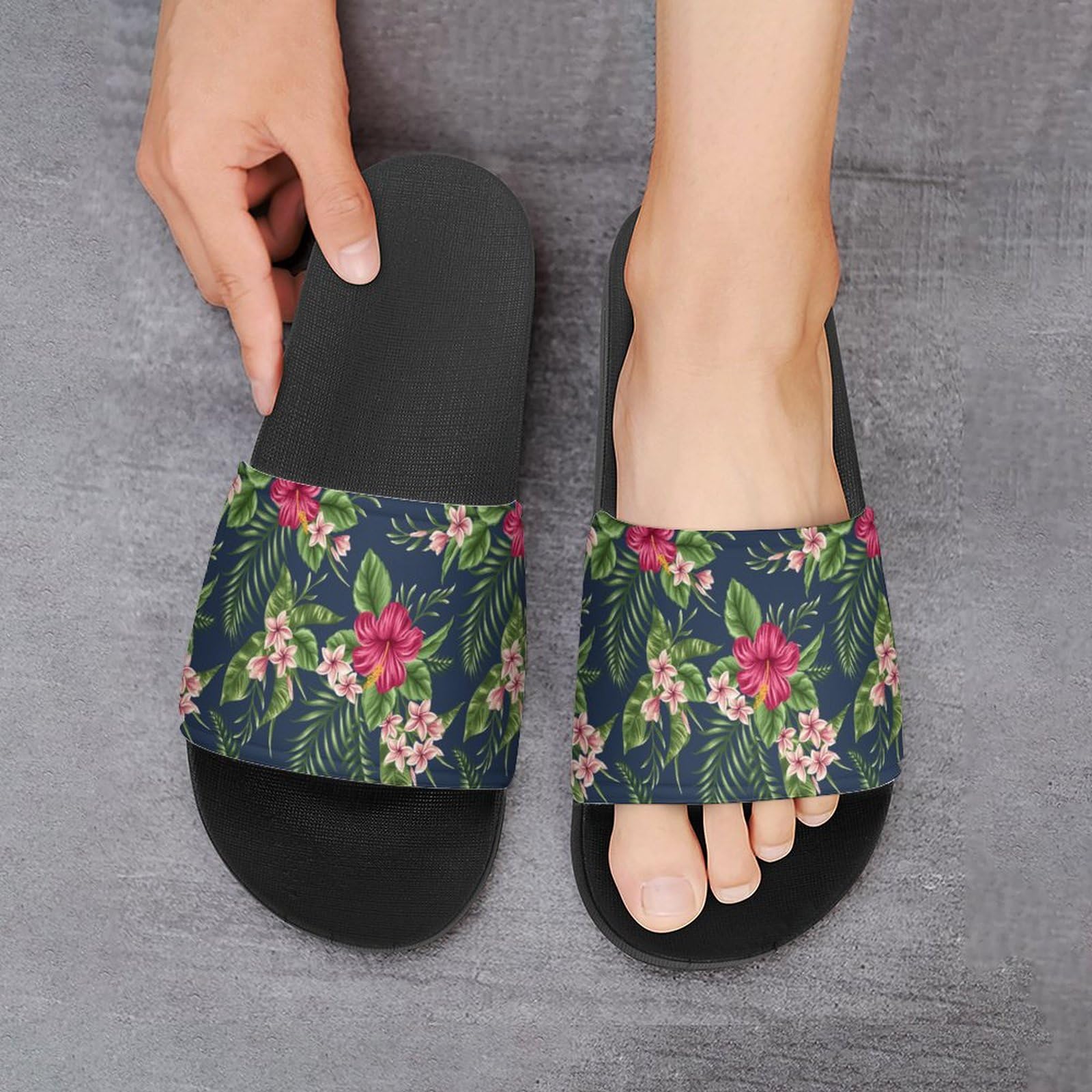 Ciabatte da doccia, a forma di fiore, per uomo e donna, antiscivolo