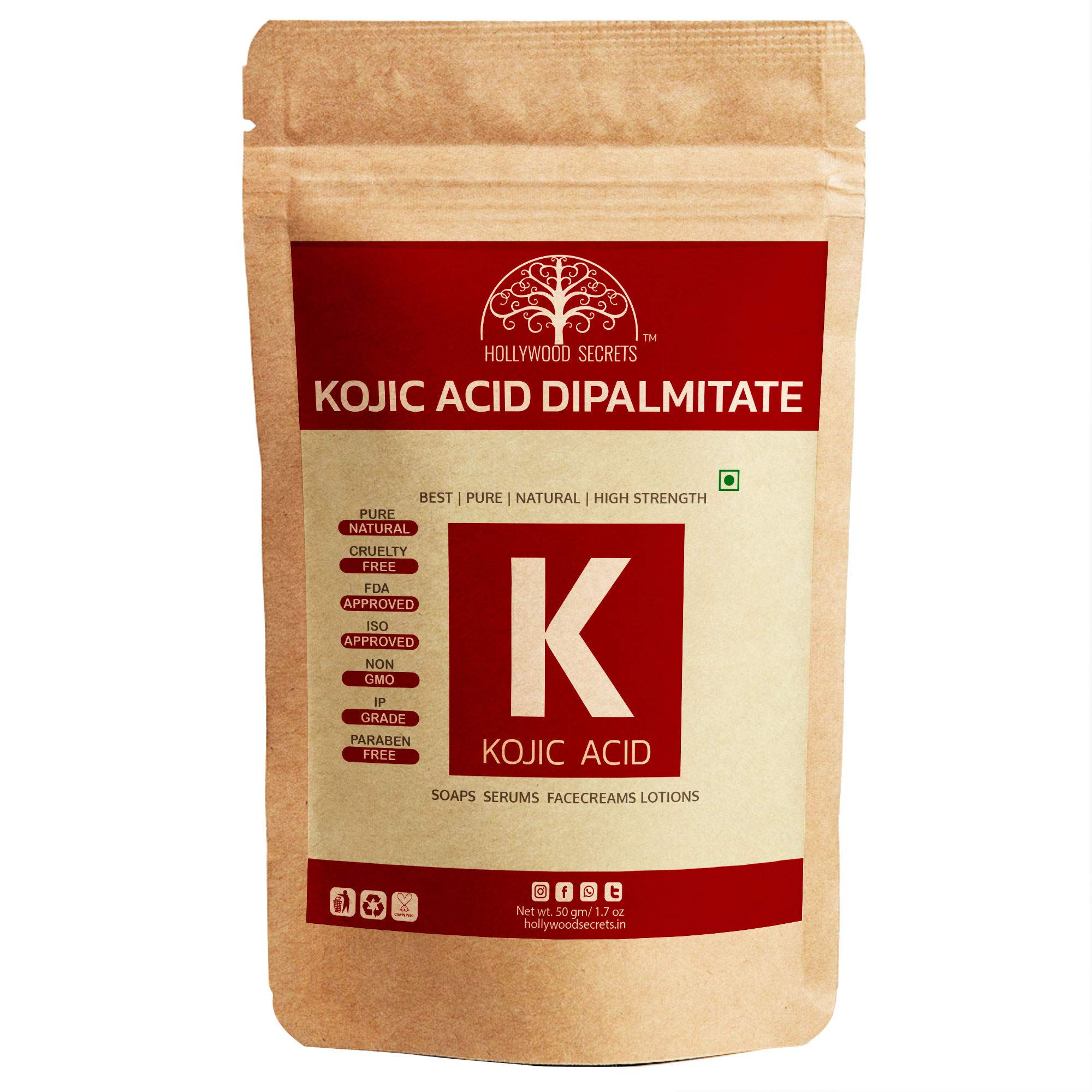 Pure Kojic Acid Dipalmitate Powder 50gm