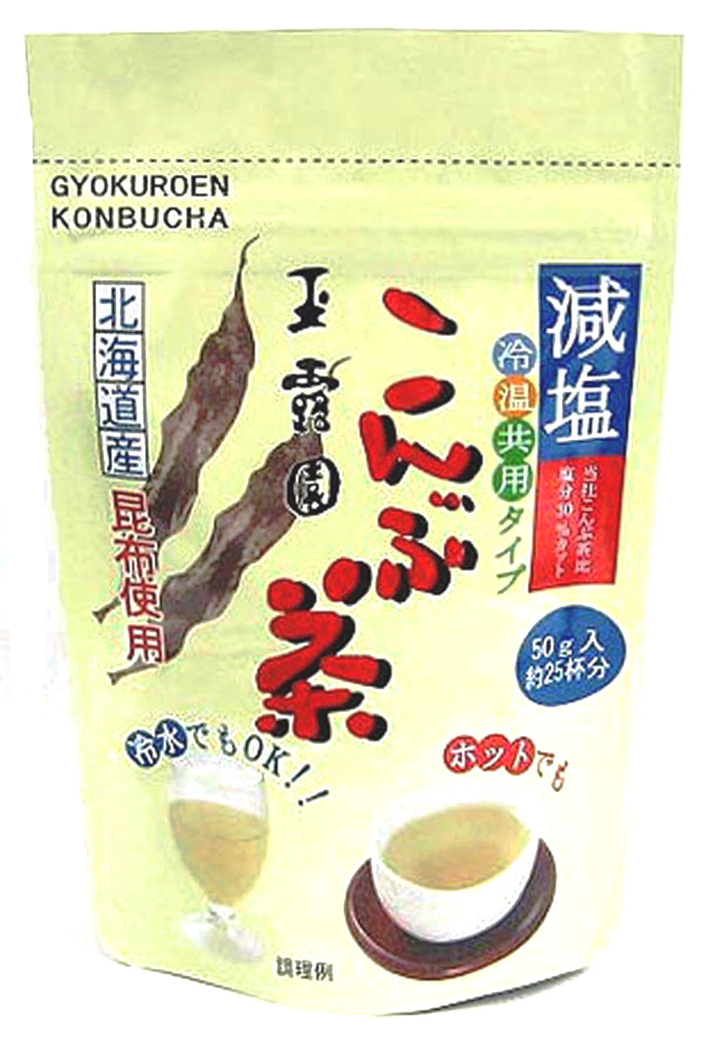 Amazon.co.jp: 玉露園 減塩こんぶ茶 50g×5個 : 食品・飲料・お酒