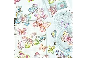 Butterfly Ice: 3D Holographic Ice Crystal Butterfly Stickers
