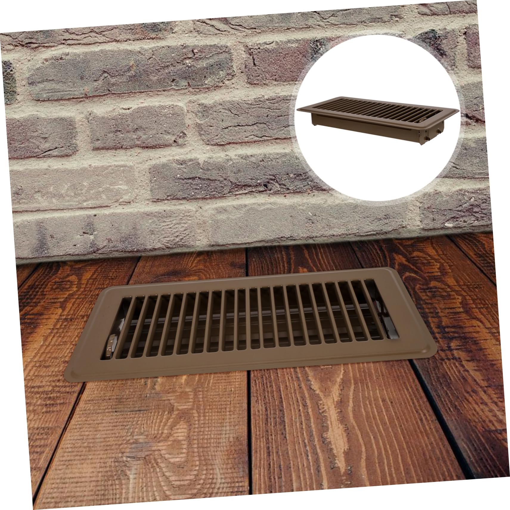Griglia di Ventilazione Prese D'aria in Ferro Marrone per Pavimento Facili da Installare Multiuso per Edifici Industriali e Commerciali per Condizionamento