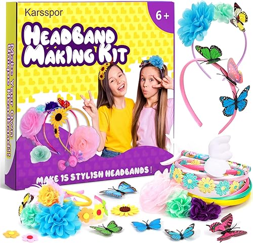 Karsspor Kit de 72 piezas para hacer diadema haz 15 diademas divertidas de moda para niñas haz tus propios accesorios para el cabello para niñas kit disponible en Yaxa Colombia
