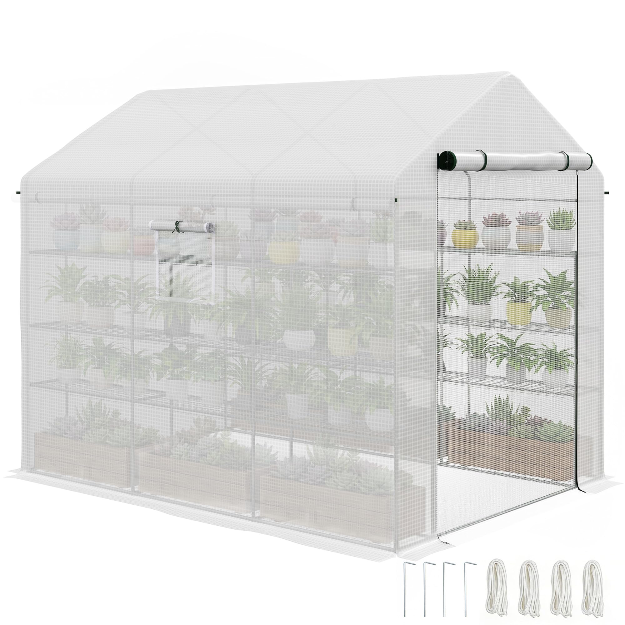 Outsunny 8x6x7 ft Greenhouse