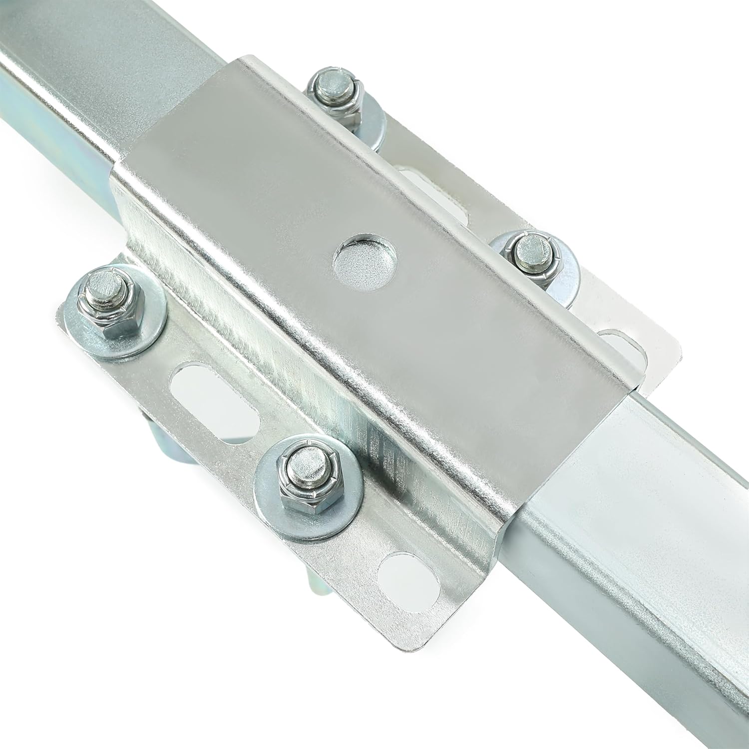 KUAFU 61" Adjustable Boat Trailer Bunk Guide-On Galvanized Steel Frame & Carpeted Boards, 75-Degree Angled Design, Set of 2