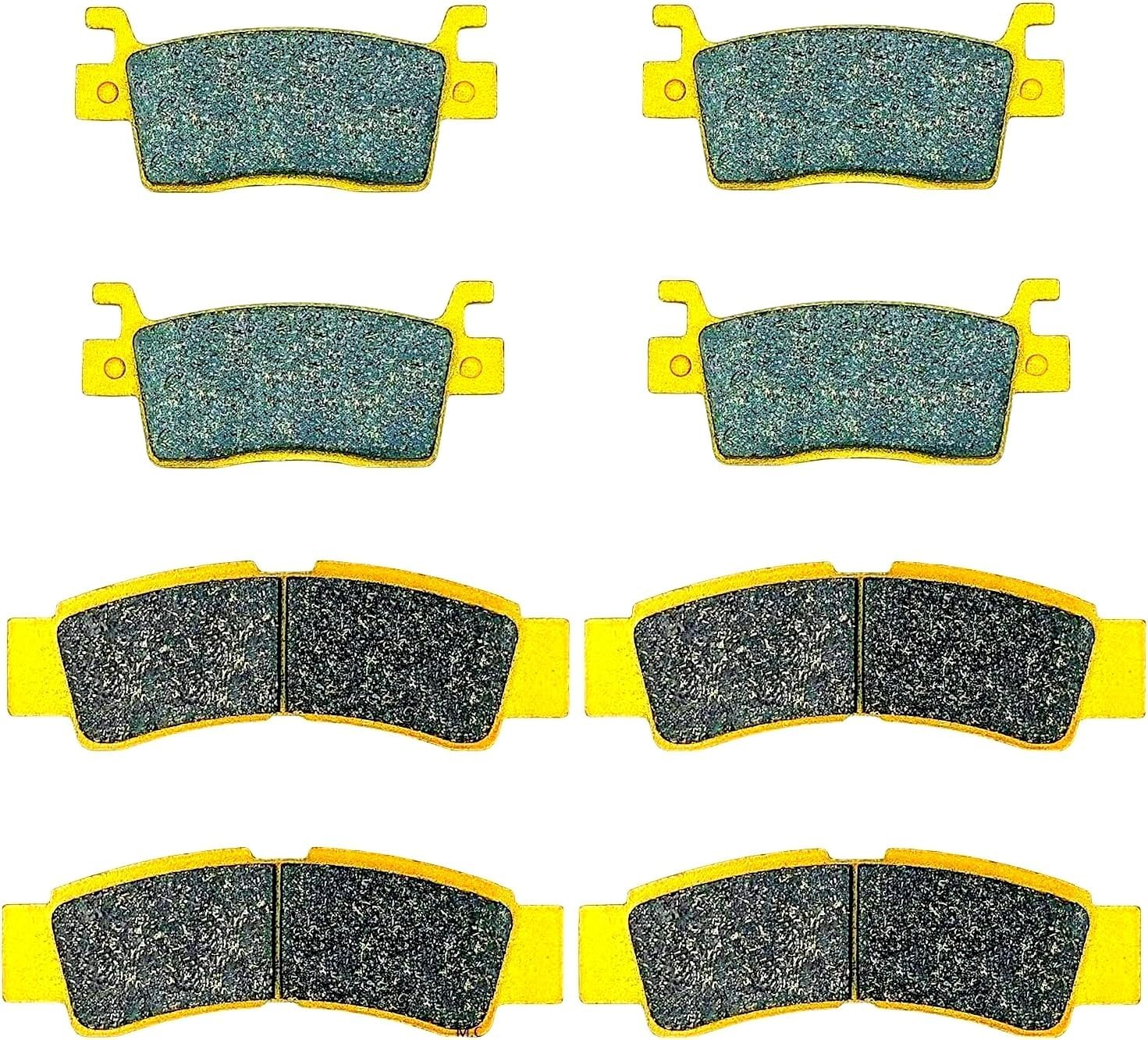 Brake Pads for Kawasaki Teryx KRX 1000 Teryx4 KRX4 1000 Brakes 2 4 Seat 2020 2021 2022 2023 2024 Front Rear Brakes FA738 FA739 43082-0196 43082-0197 MC0520