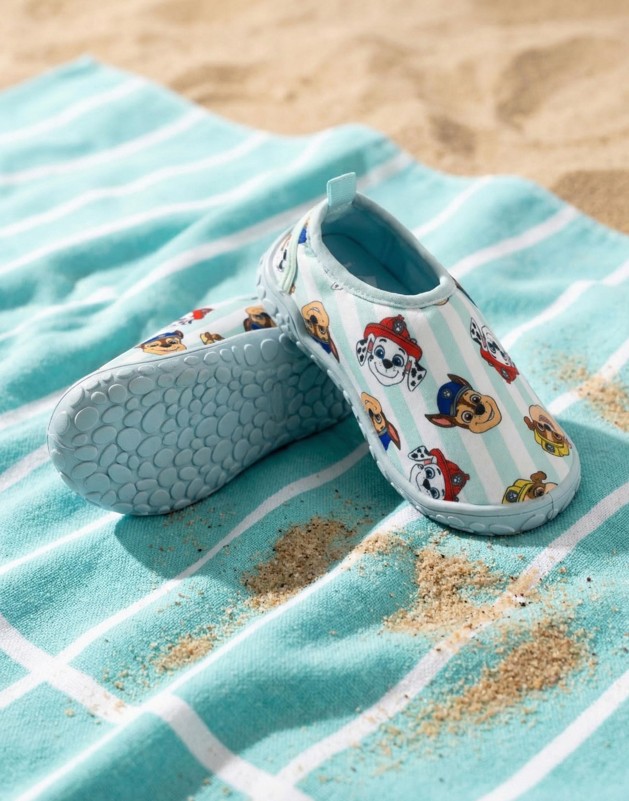 Paw Patrol Scarpe da Acqua Blu Chase Marshall | Scarpe da Acqua Leggere con Linguetta e Design ad Asciugatura Rapida | Abbigliamento Estivo da Spiaggia per Bambini | Calzature da Spiaggia per Piscina