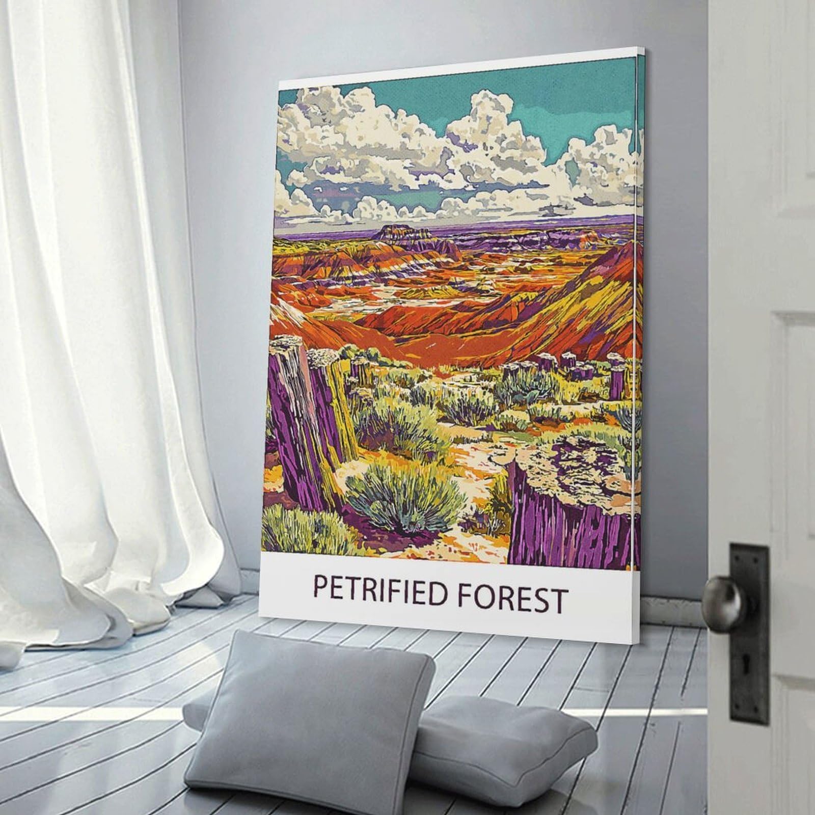 Junmoney Petrified Forest Landscape Home Decor Wall Art, 20x30inch(50x75cm), for Home Walls, Creative Rooms Or Shared Spaces, An Adaptable Decor Piece for Home Use