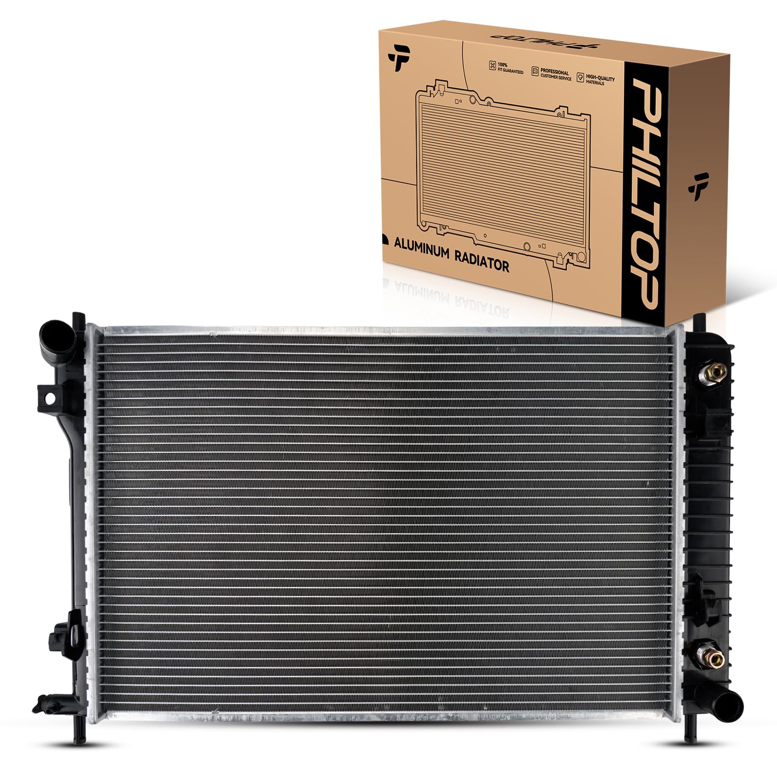 PHILTOP Replacement Car Radiator for 2006-2007 Equinox, 2008-2009 Equinox 3.4L, 2006-2007 Torrent, 2008-2009 Torrent 3.4L CU2879