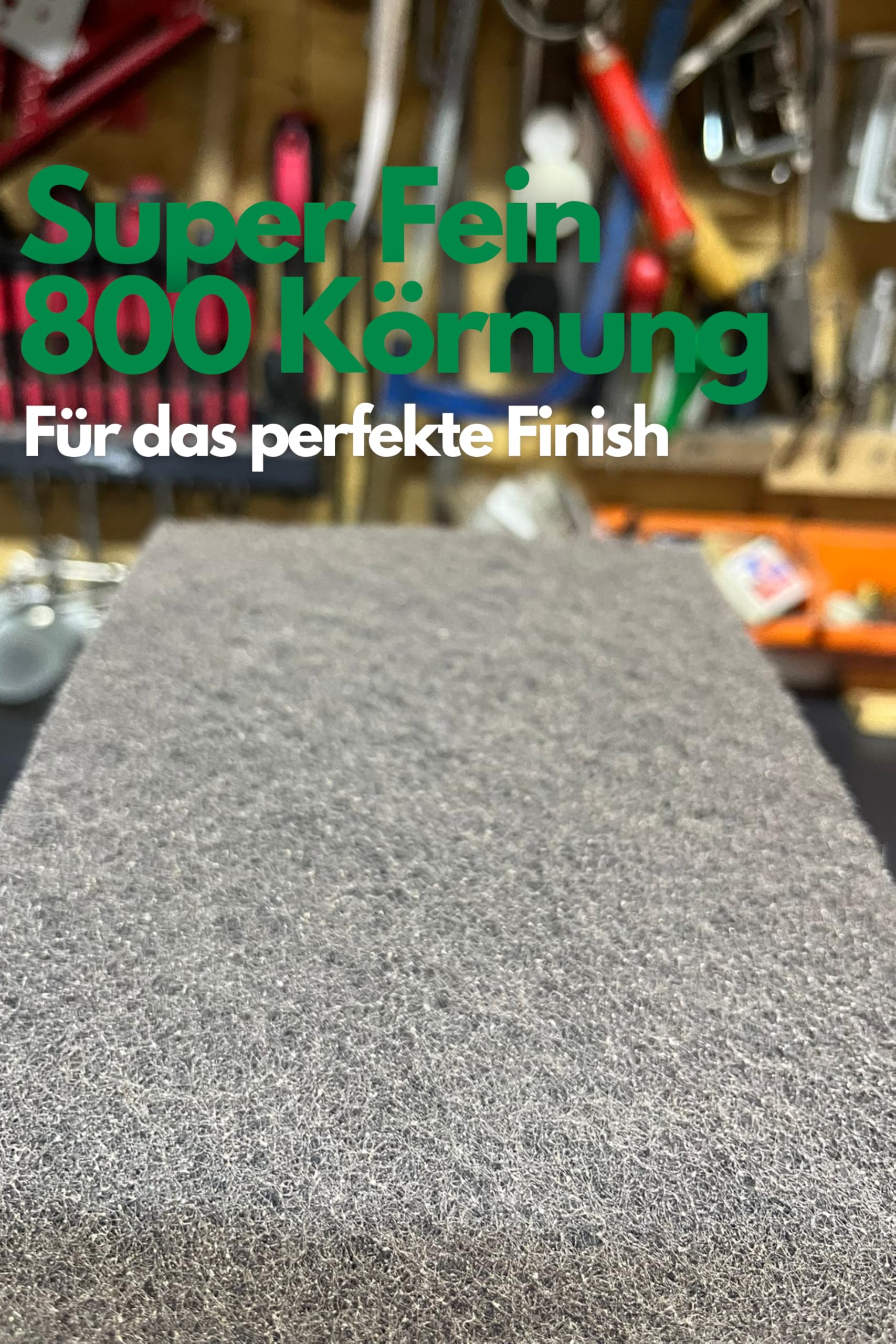 2W Rotolo di tessuto non tessuto abrasivo, grigio, grana 800, 100 mm x 10 m, altamente flessibile per sbavatura, opacizzazione e pulizia (1 pezzo)
