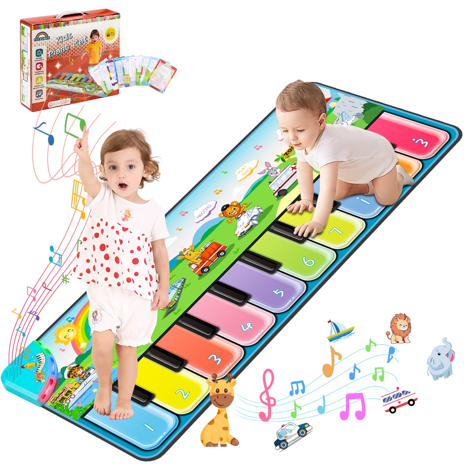 Amazon.co.jp: 子どものためのピアノマット 6か月〜3歳用、床に敷くる