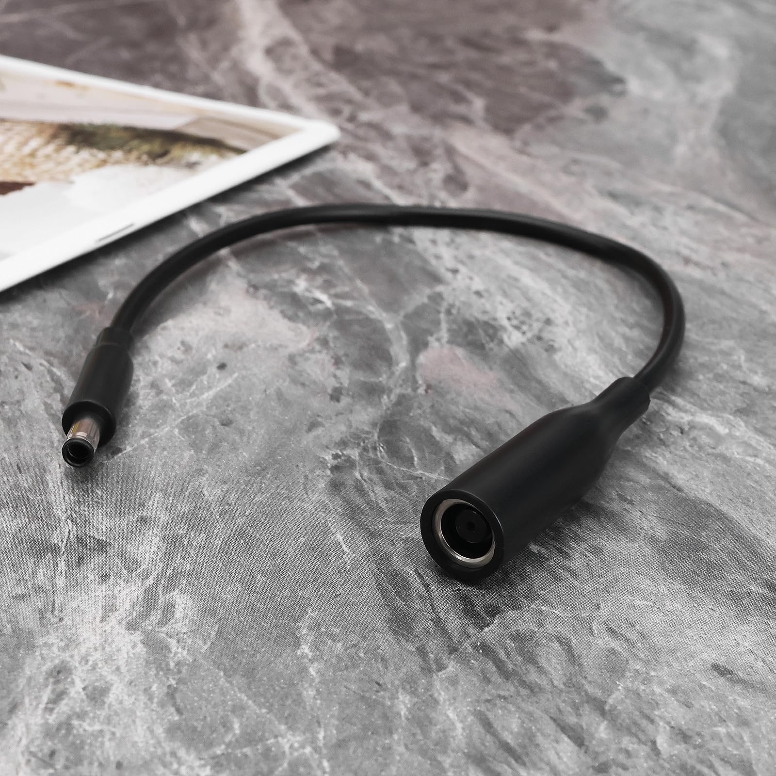 Create idea Kabel konwertera zasilania laptopa 7,4 mm żeński na 4,5 mm męski kabel konwertera zasilania DC kompatybilny z Dell Inspiron Latitude Studio XPS Vostro, 30 cm
