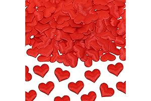 200Pcs Red Heart Confetti - Vibrant Table Decor for Weddings and Valentine's Day