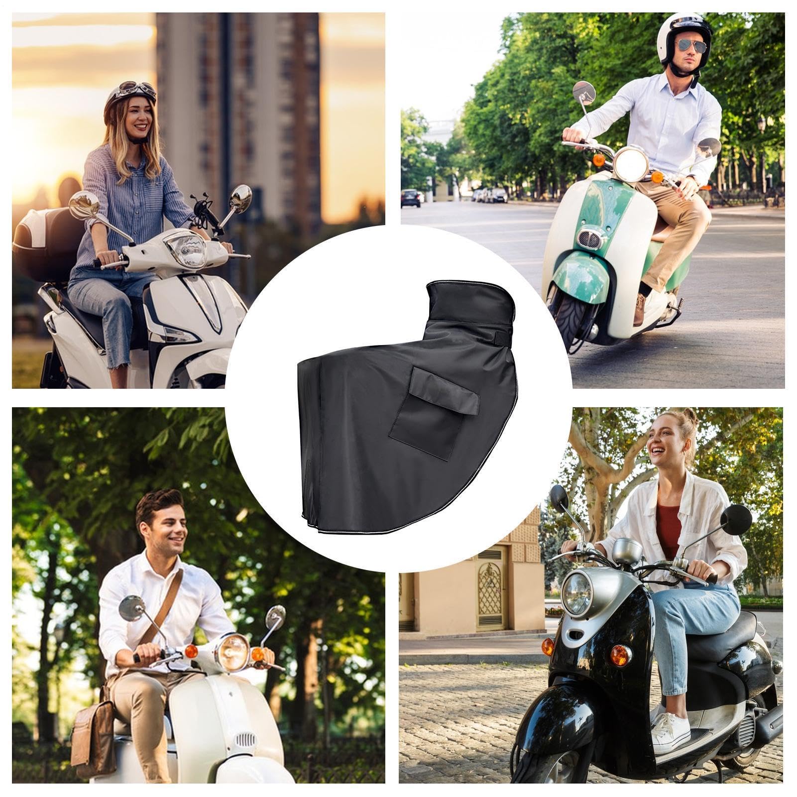 Protector para Scooter Manta para Piernas de Scooter Impermeable Antiviento