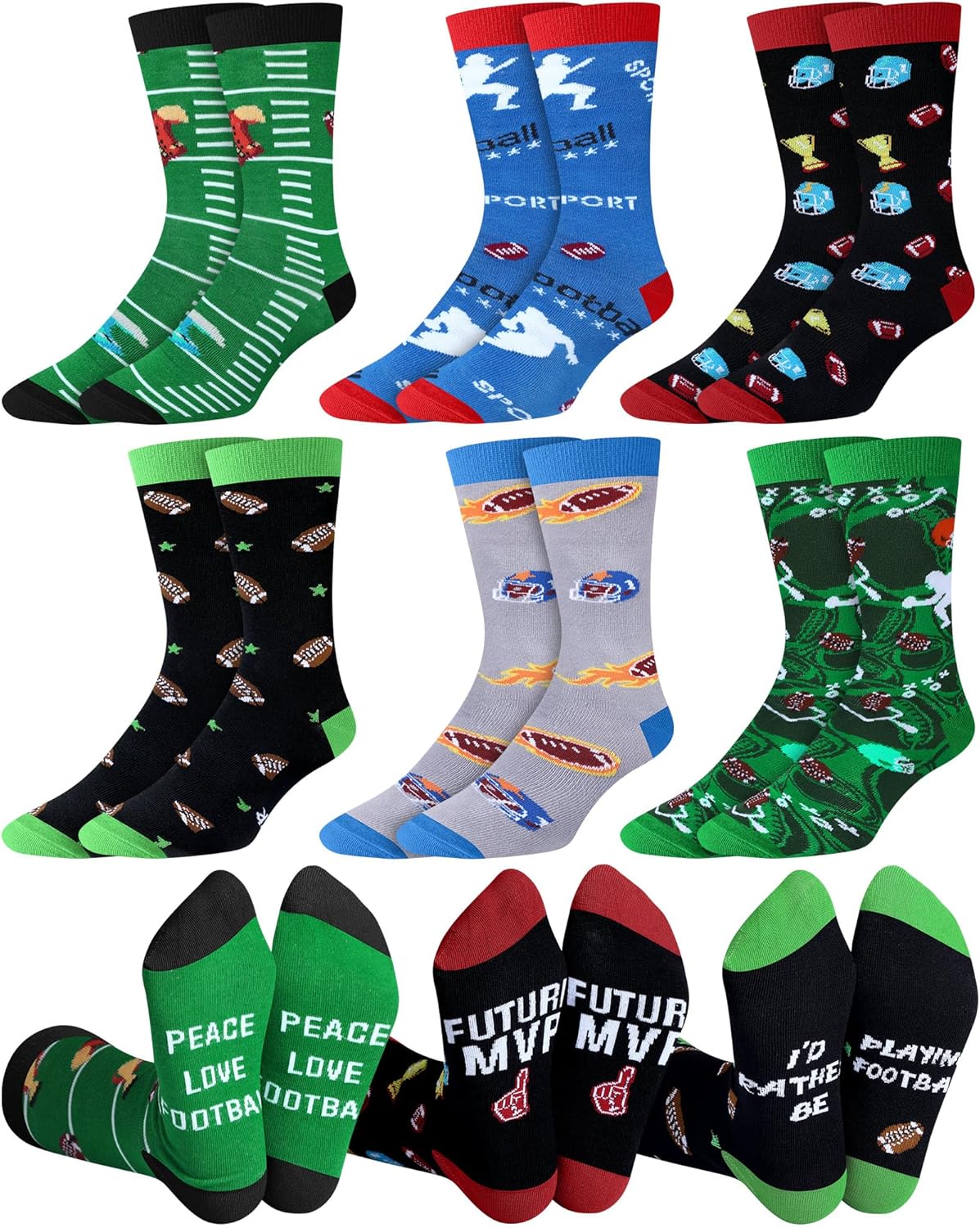 Boys Socks 10-12 Years Coume Pairs Football Socks Youth Kids
