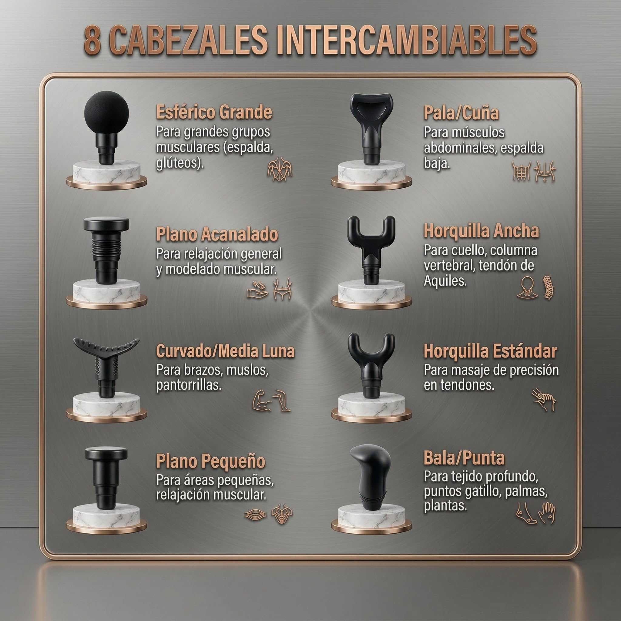 Pistola de Masaje Muscular, Masajeador Muscular Profundo con 30 Velocidades, 8 Cabezales y Pantalla LED Táctil, Masajeador Cervical, Espalda, Piernas - Regalo para Hombre, Mujer, Papá y Mamá