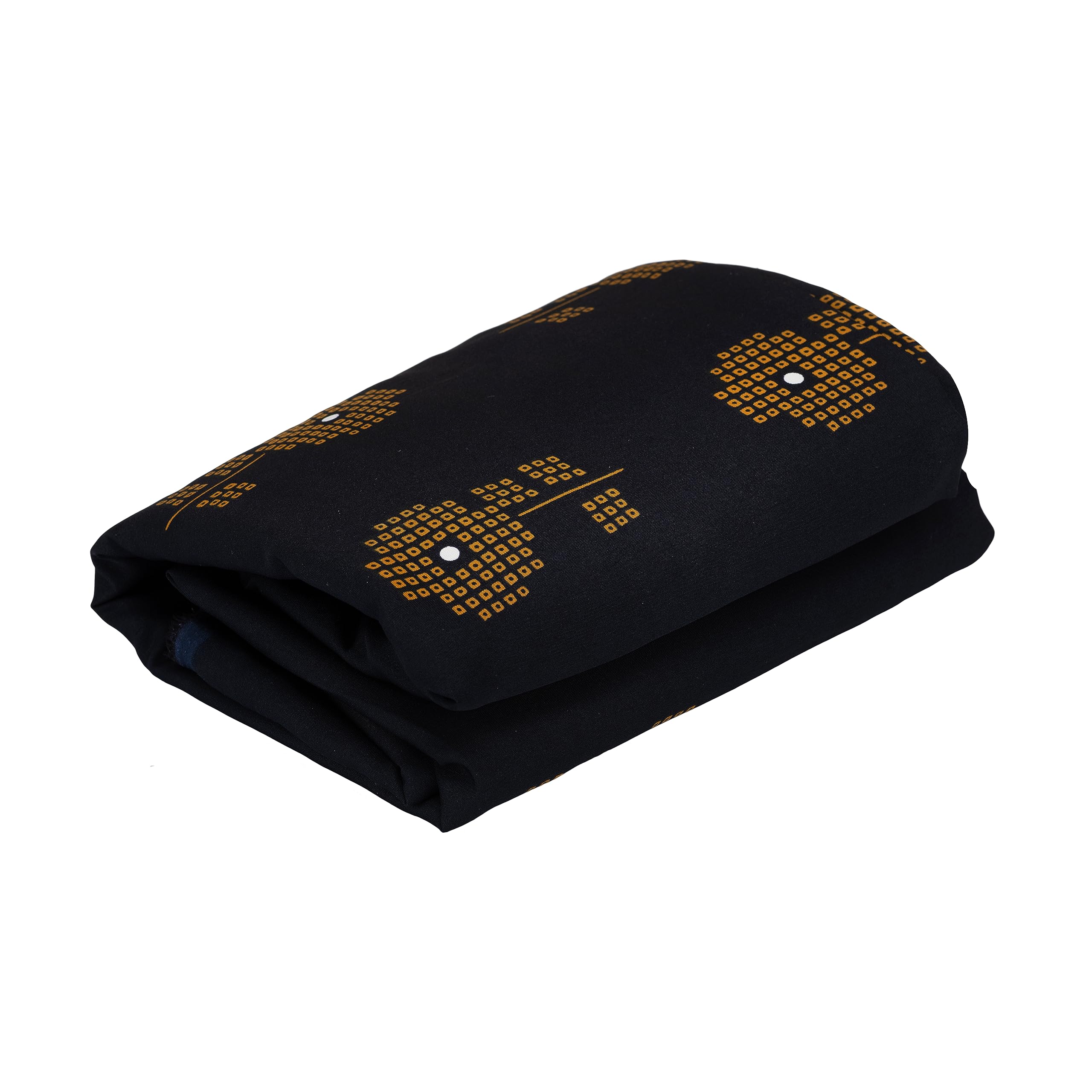 RaFaKHaTrendy Floral Matrix Printed Poly Crepe Unstitched Fabric for Women and Girls for Dresses, Gowns, Kurtis, Night Suits and Kaftaans | Ethnic Wear | Soft and Light Weight Fabric Material