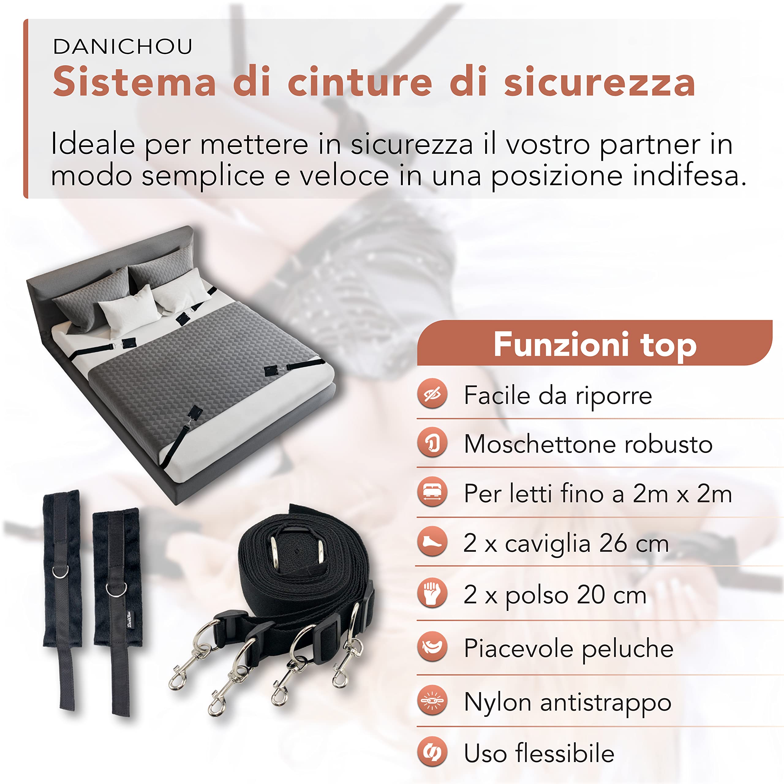 10 pezzi SM sex toys, sia sex toys che set di corde per bondage, con restrizioni e bondage, pinze per capezzoli, frusta BDSM, bavaglio