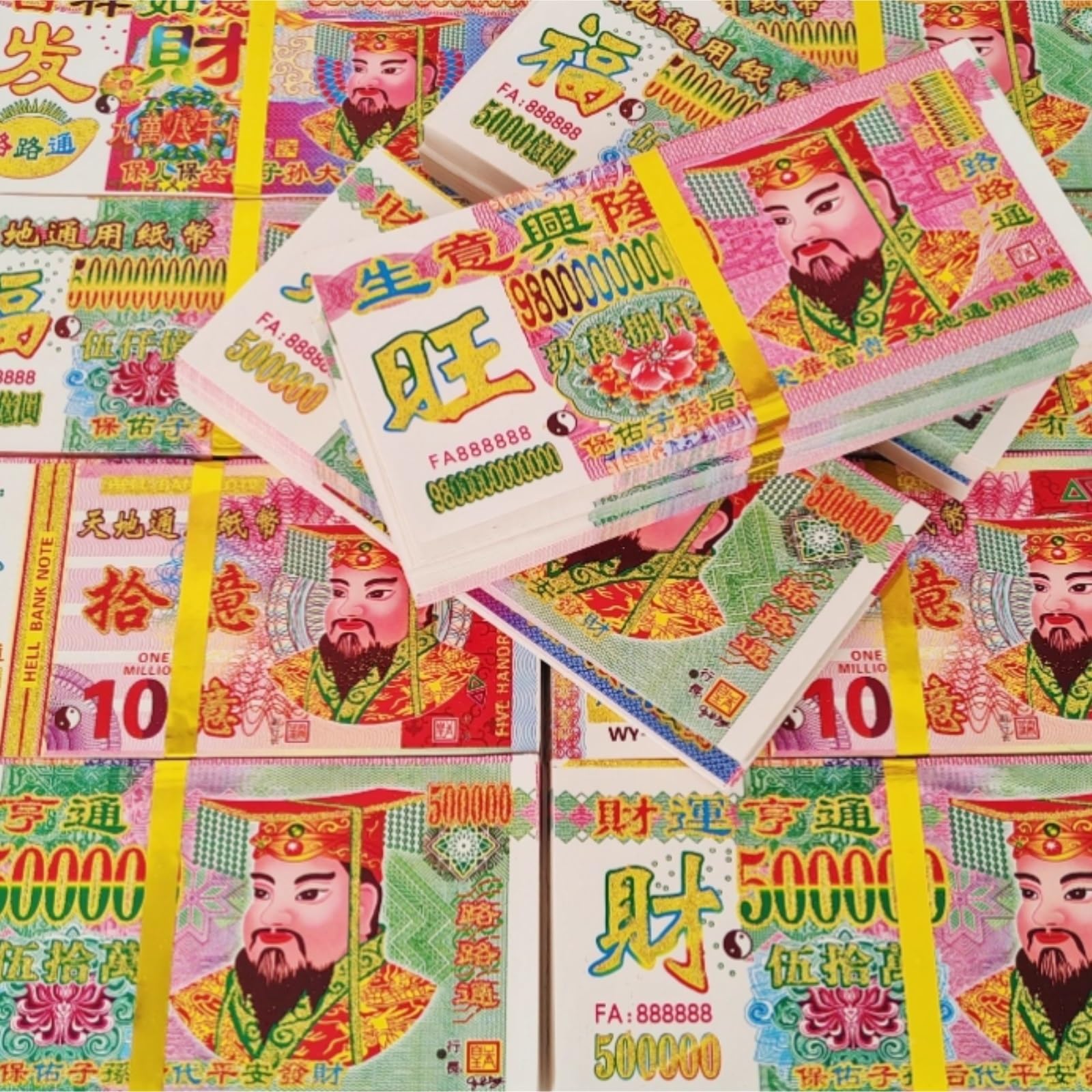 Denaro Tradizionale per Antenati Offerte Sacrificali di Carta Igienica con Denaro degli Antenati for Il Giorno della Pulizia delle Tombe(90 Bundles)