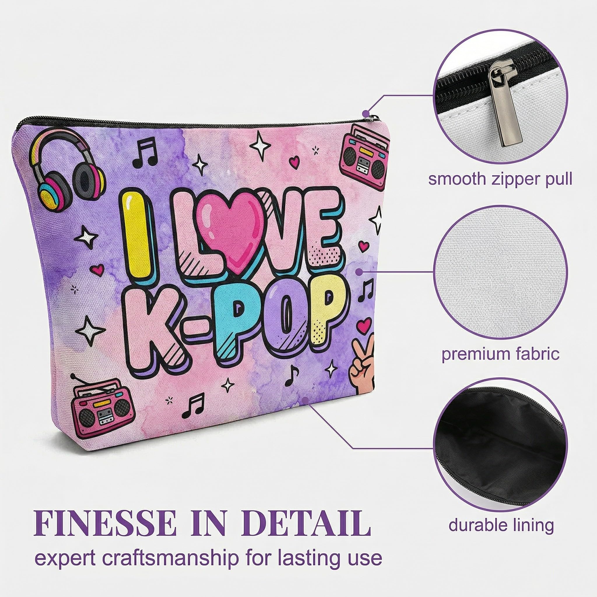 Neceser Mujer K Pop Regalos Neceser Detalles Cumpleaños Guerreras Kpop Estuch Maquillaj Mujer Niñas Llaveros K Pop Neceser para Maquillaje Complementos Viaj Autocolantes — view 8