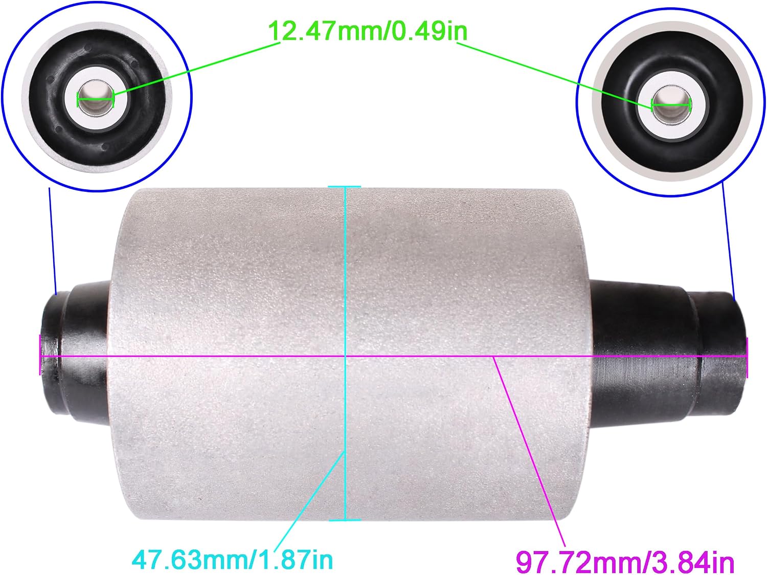 Outboard Engine 69W-44555-00-00 69W-44555-00-94 69W-44555-00-4D F60-00000100 Rubber Mount Damper Lower Side for Yamaha Parsun HDX Makara 50HP 60HP 70HP Shock Absorber