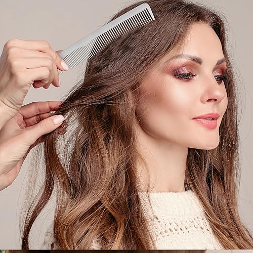 Miniatura 3 de 2 peines de metal para cola de rata, peine de cola de rata de acero inoxidable, peine de cola de rata de diente fino, peines de corte para corte de