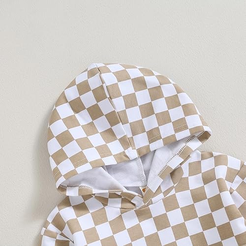 Miniatura 3 de Amiblvowa Ropa para bebé niño de 3 6 9 12 18 meses 2T 3T bloque de color sudadera con capucha y pantalones conjunto de primavera para el día de San