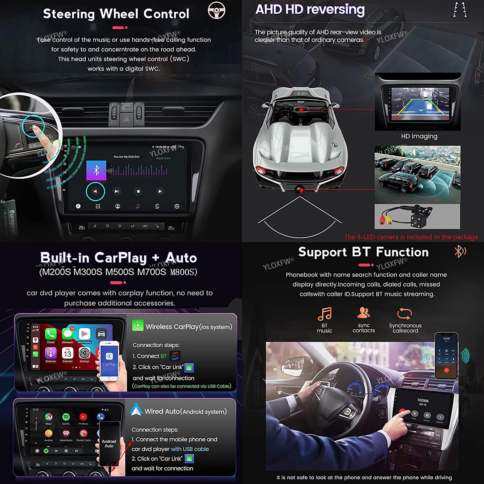 M150s~2/64gb,Android 15.0 Autoradio 2 Din Stereo con 4G 5G WiFi Carplay Android Auto per Alfa Romeo Giulietta 2010-2014 GPS Navi 9 Pollici Tablet Lettore MP5 Multimediale FM BT Receiver
