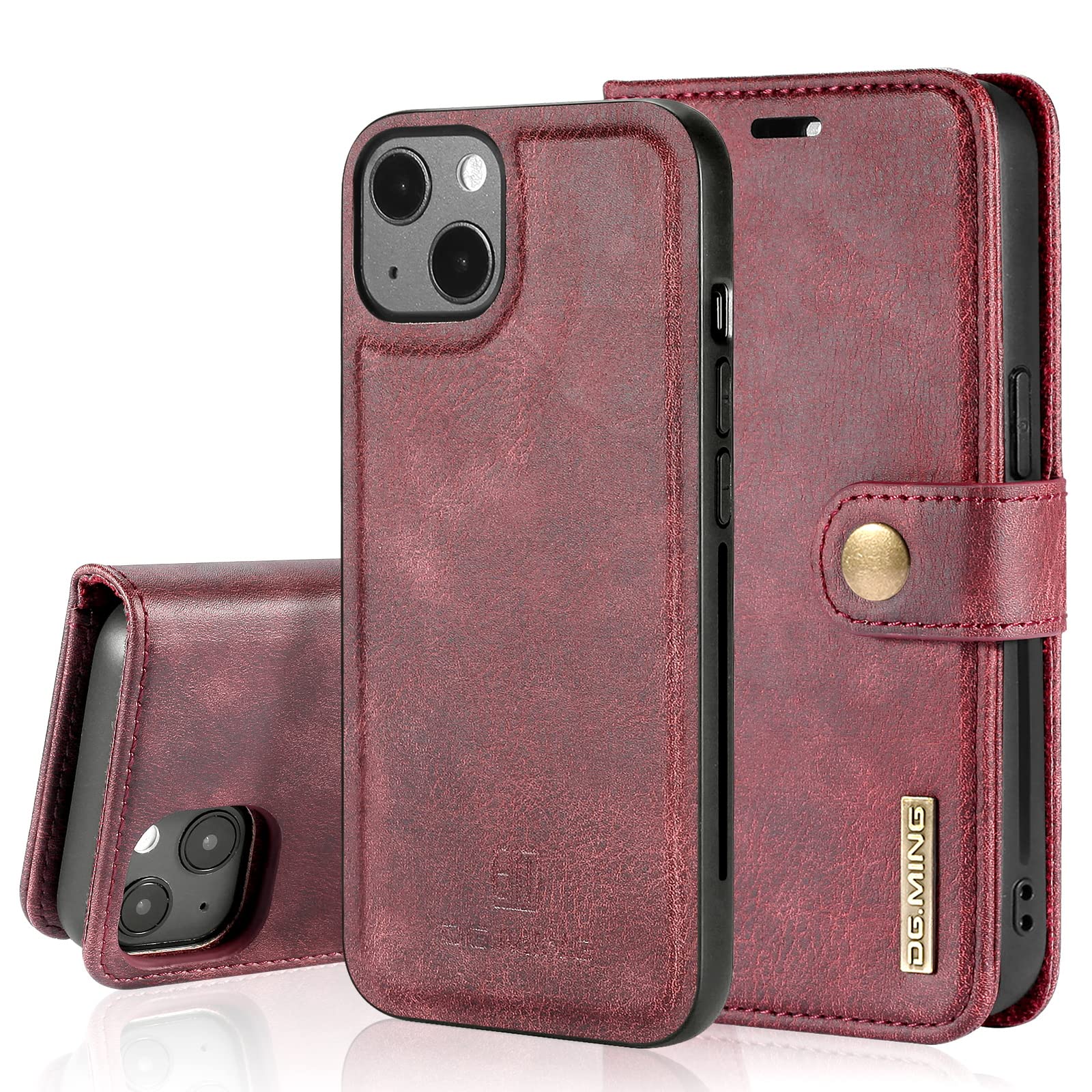 Custodia in Pelle Staccabile 2 IN 1 per iPhone 11 12 13 14 15 16