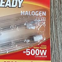 Eveready ECO Halogen 400W (500W Equivalent) Linear Bulb, White, 2 Pack, R7s, 500W