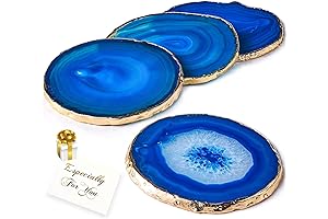 Blue Agate Coasters for Stunning Home Decor