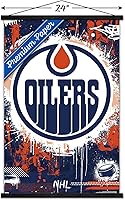 Vista 21 de Trends International NHL Edmonton Oilers - Póster de pared con logotipo Maximalist 23 con marco magnético