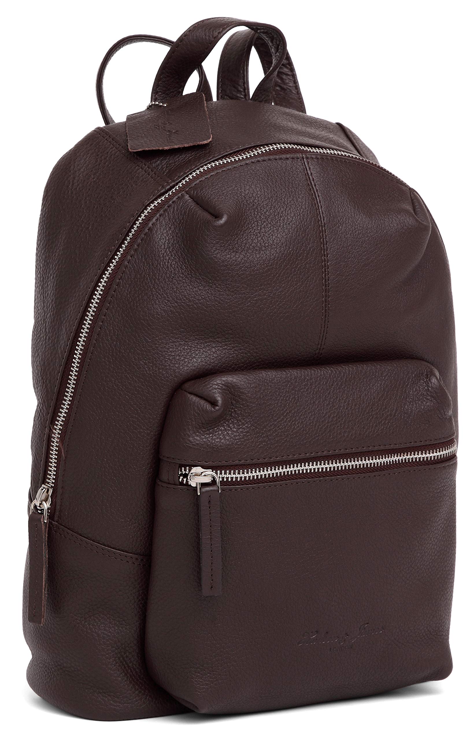 Hudson & James Ladies Backpack Leather Backpack for Women Girls Schoolbag Casual Daypack School Bag Satchel