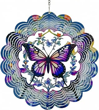3D Butterfly Wind Spinners Outdoor Garden Ornaments