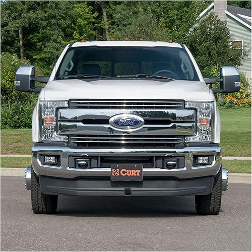 Miniatura 10 de CURT 31078 - Enganche receptor delantero de 2 pulgadas, Ford F-250, F-350, F-450 Super Duty, REVESTIMIENTO DE POLVO NEGRO BRILLANTE