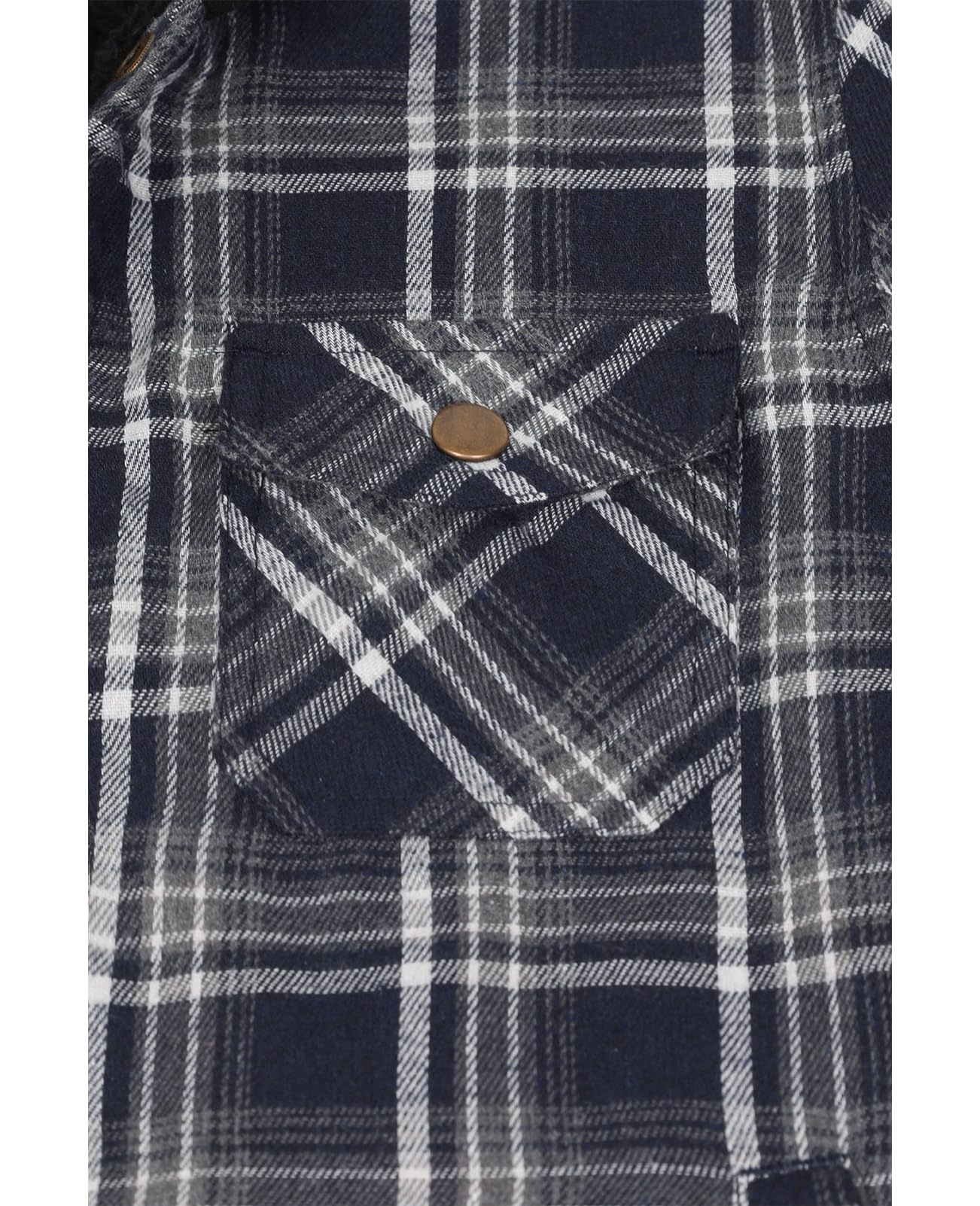 Veste en flanelle doublée Sherpa pour enfants, garçons et filles, chemise à capuche à carreaux, vêtements de jeu automne-hiver