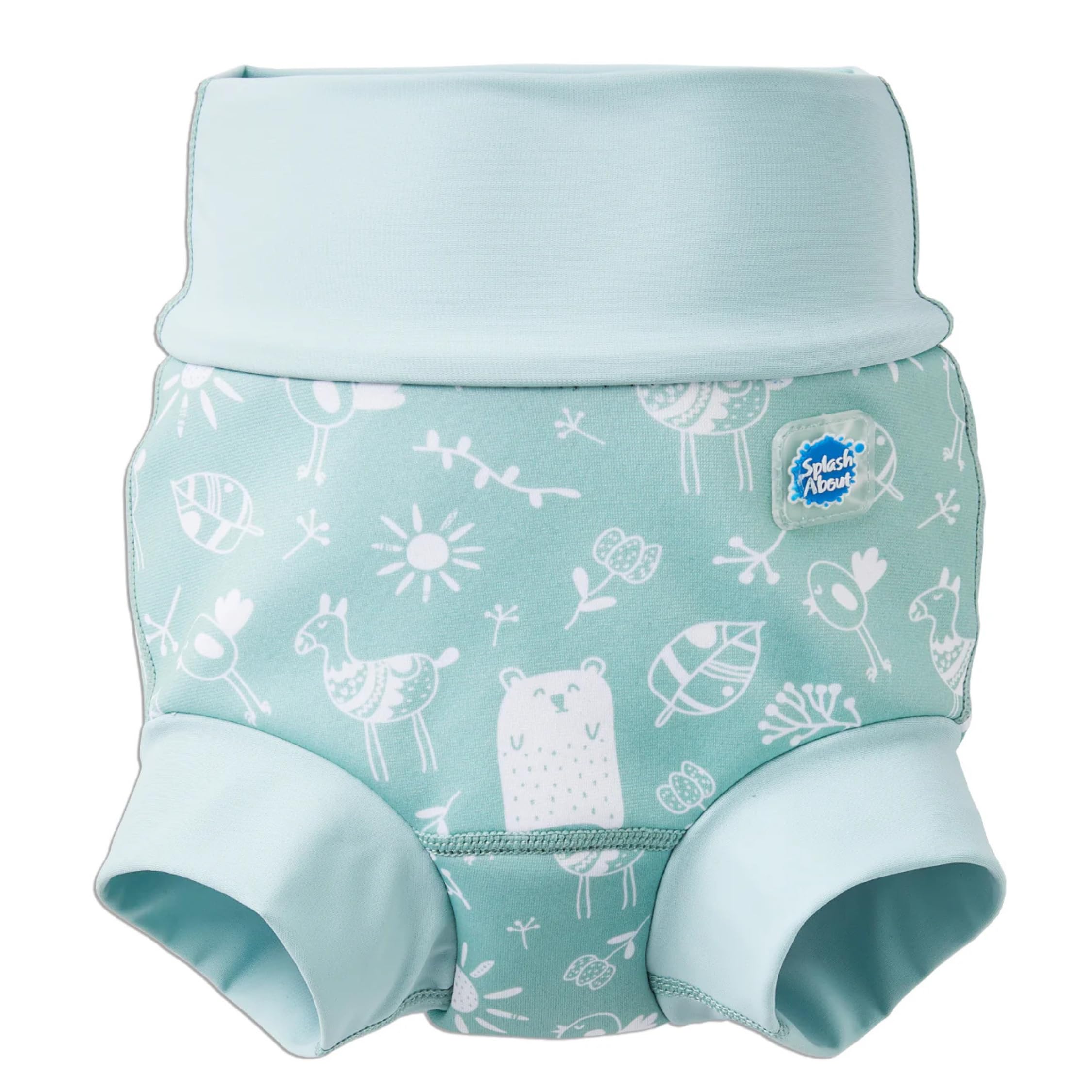 Splash About Happy Nappy Duo Reuseable Swim Nappy for Babies and Toddlers (Sunny Bear, 0-3 Months)