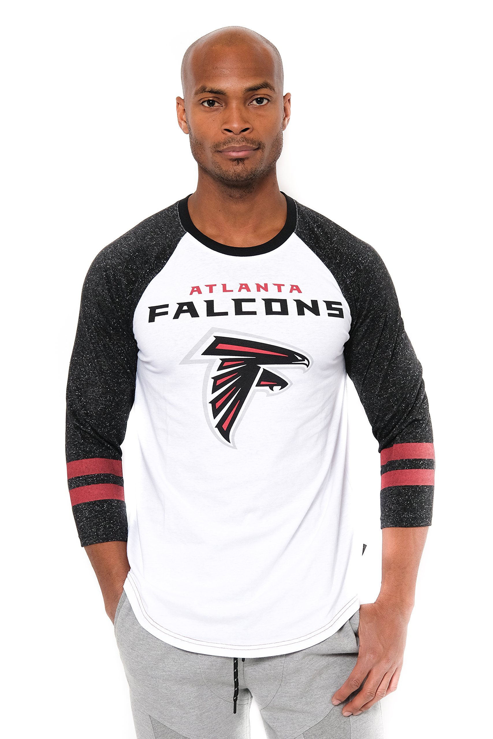 Ultra GameAdults NFL Official Super Soft Raglan Baseball Long Sleeve T-Shirt
