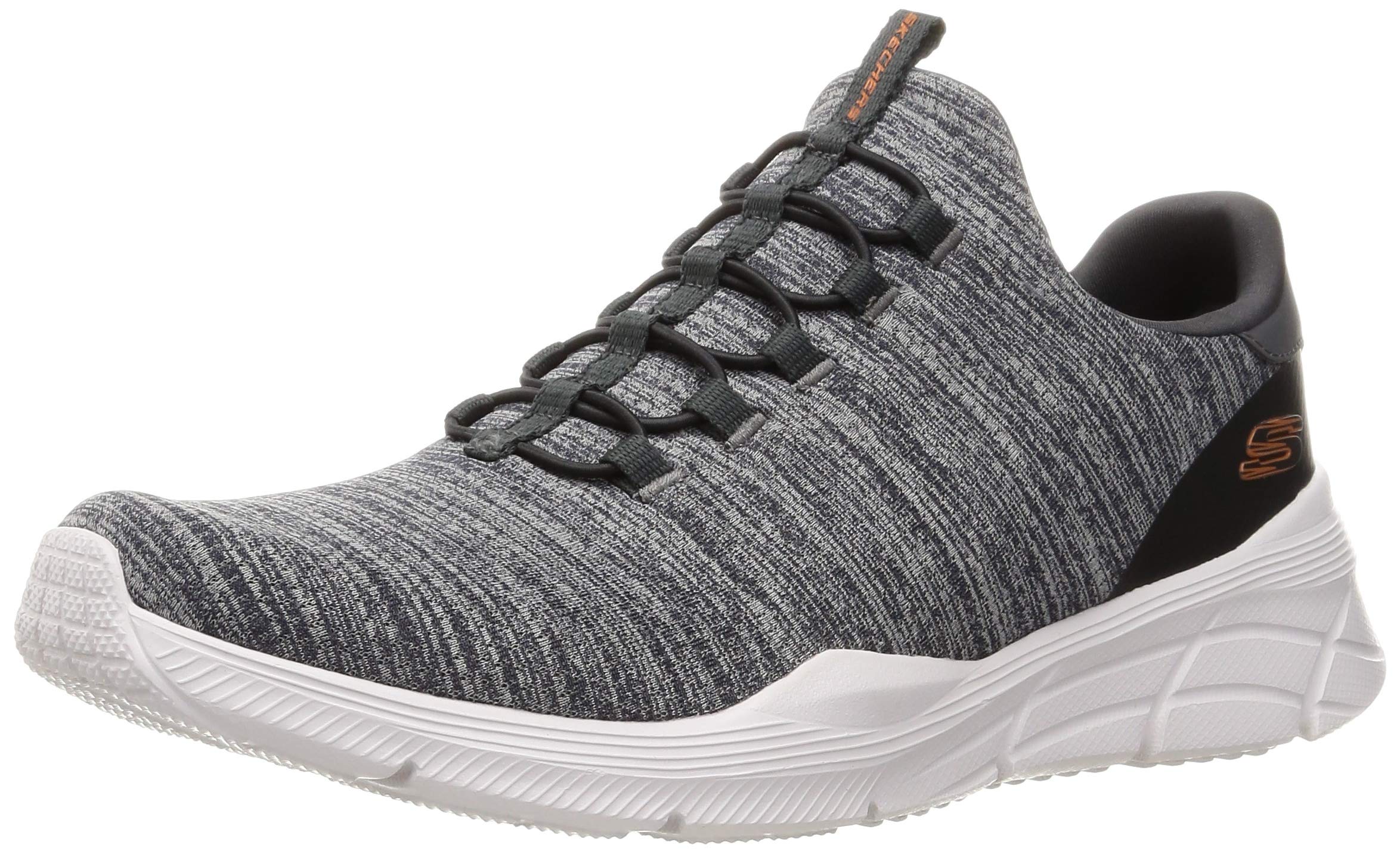 Men's Relaxed Fit Equalizer 4.0 - Voltis Slip On Sneaker, Charcoal/Orange