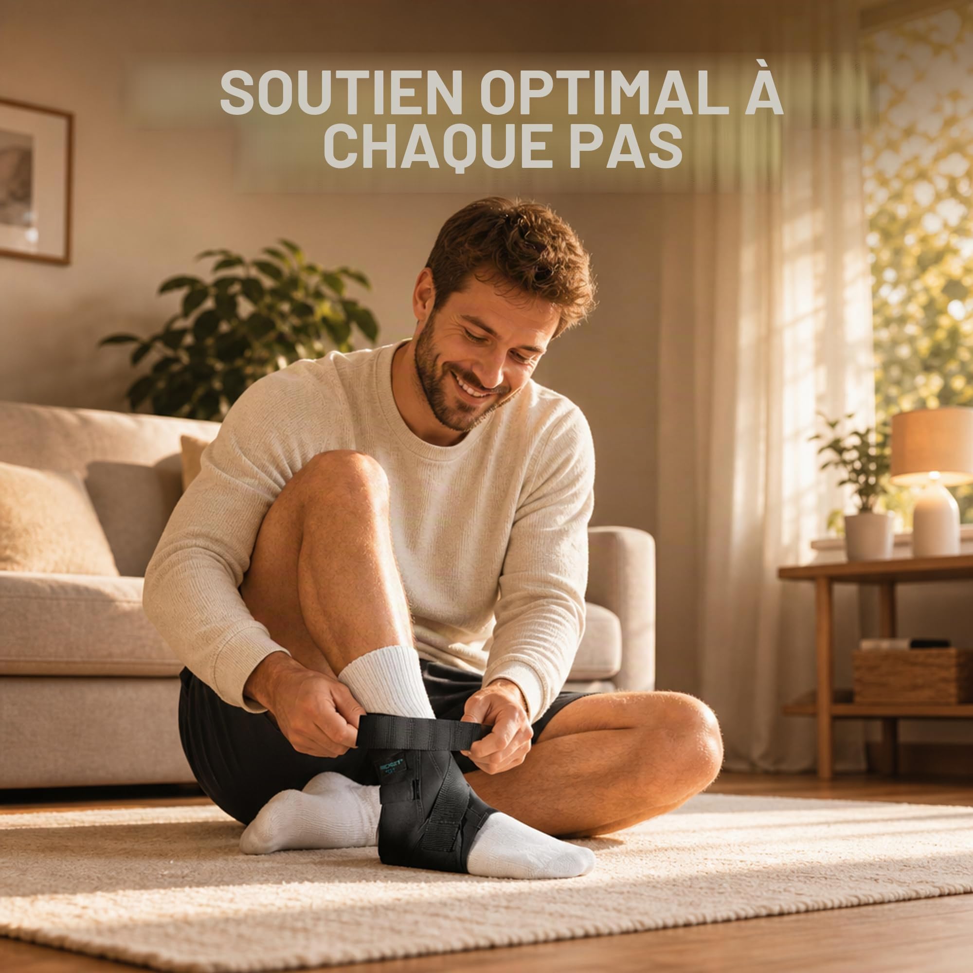 Aircast AirGo Attelle de cheville en différentes tailles pour le pied gauche ou droit - 1 pièce - Confort maximal et stabilité optimale pour une guérison rapide et un mouvement actif (M, Droit)
