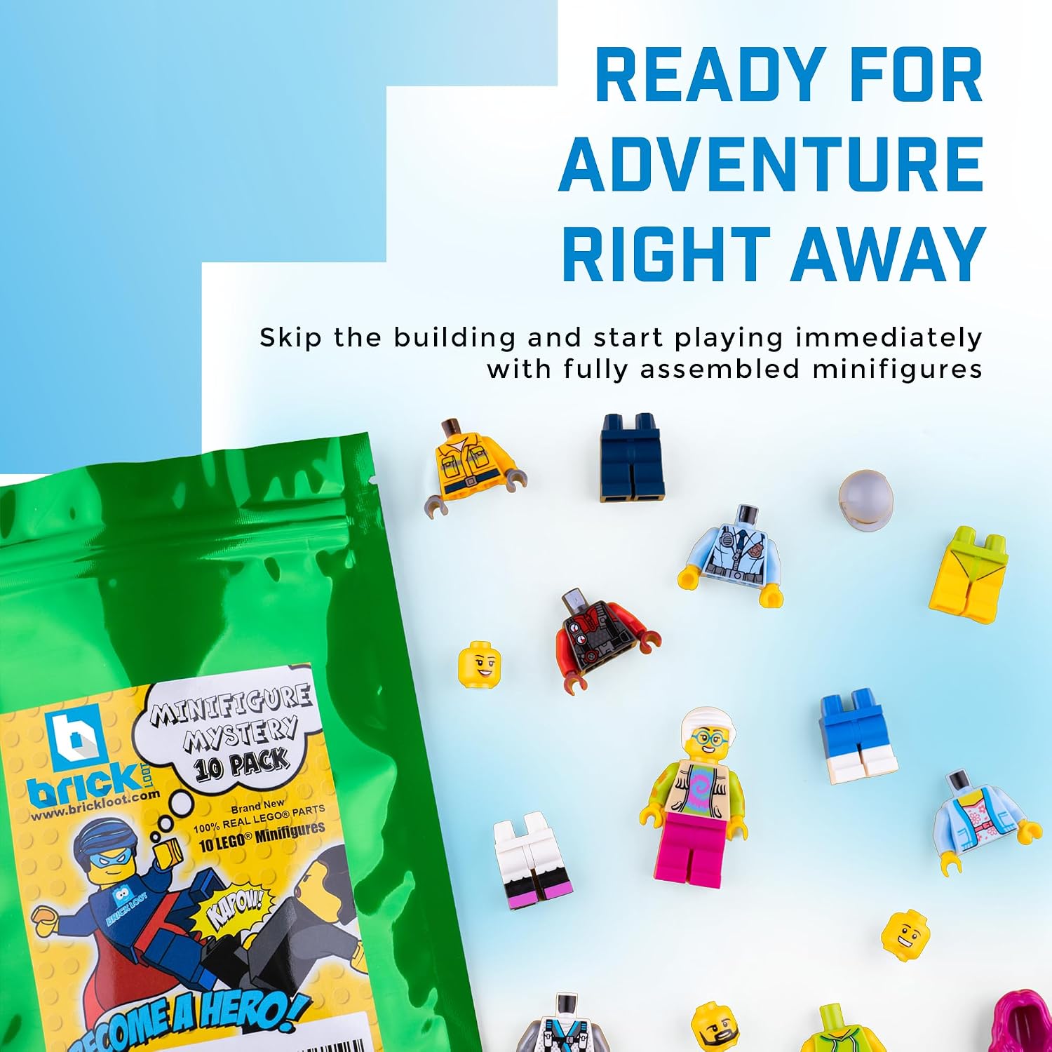  Random Minifigure Pack 10-Piece Building  Character Figures thumbnail