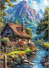CEOVR Peinture Diamant Adulte Paysage 5D Diamond Painting Complet,Strass Point de Croix Painting Diamant,Montagnes Diamant Kit Adulte,Diamond Painting Adulte 30x40 cm