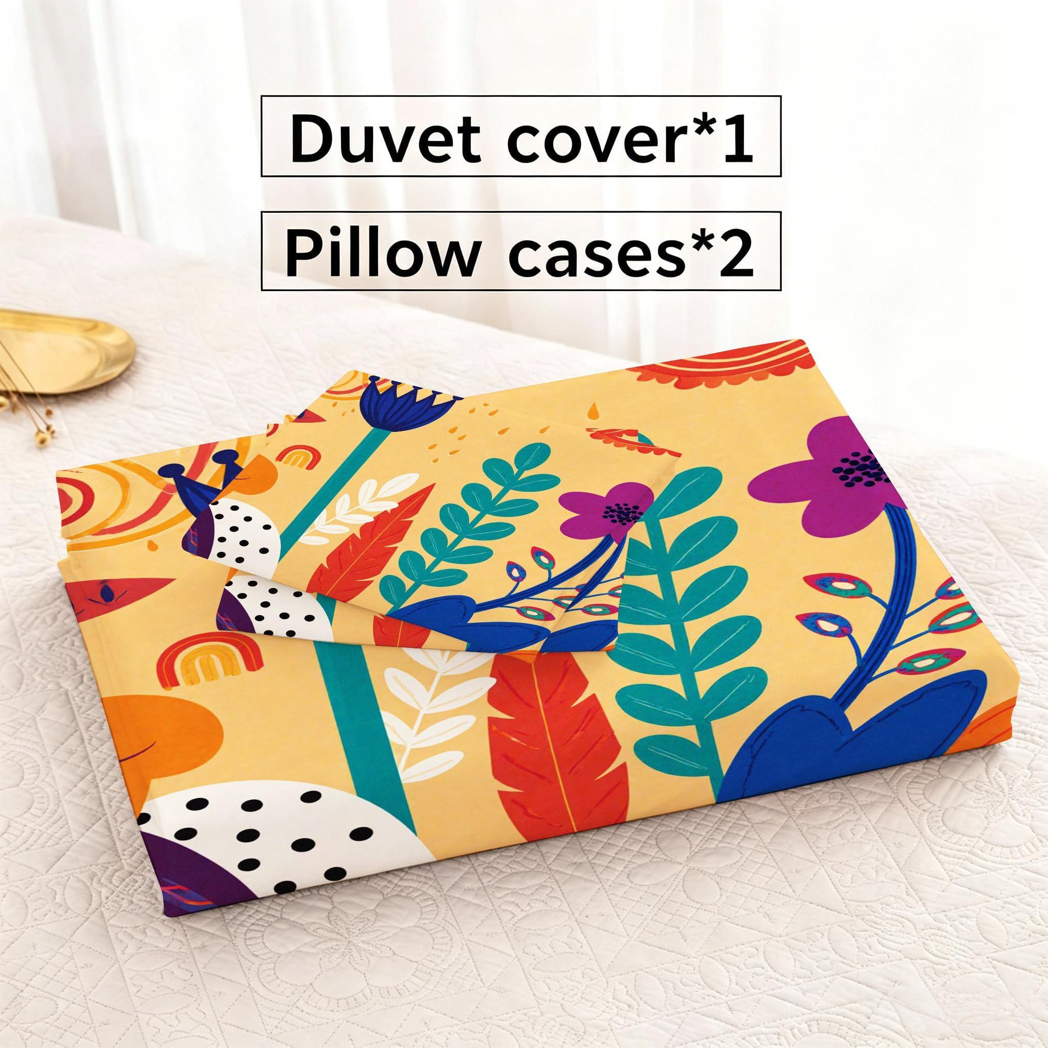 Funda Nórdica 240x260 cm Flor Colorida para 180 camas-G49