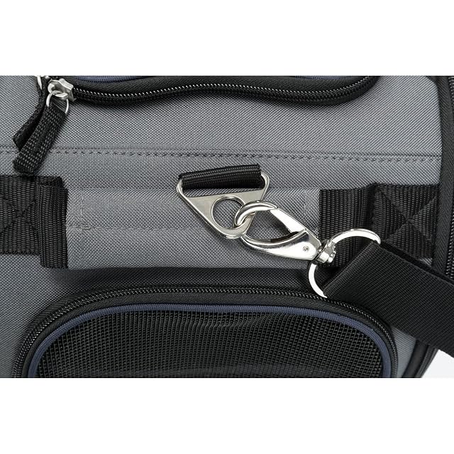 Foto 7 de 7 de Bolso para Vuelo Wings, 28 × 23 × 46 cm, Gris Azul, para Perros