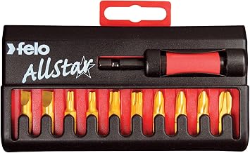 Felo 07157 53527 AllStar Bit Box with 10 TiN Bits