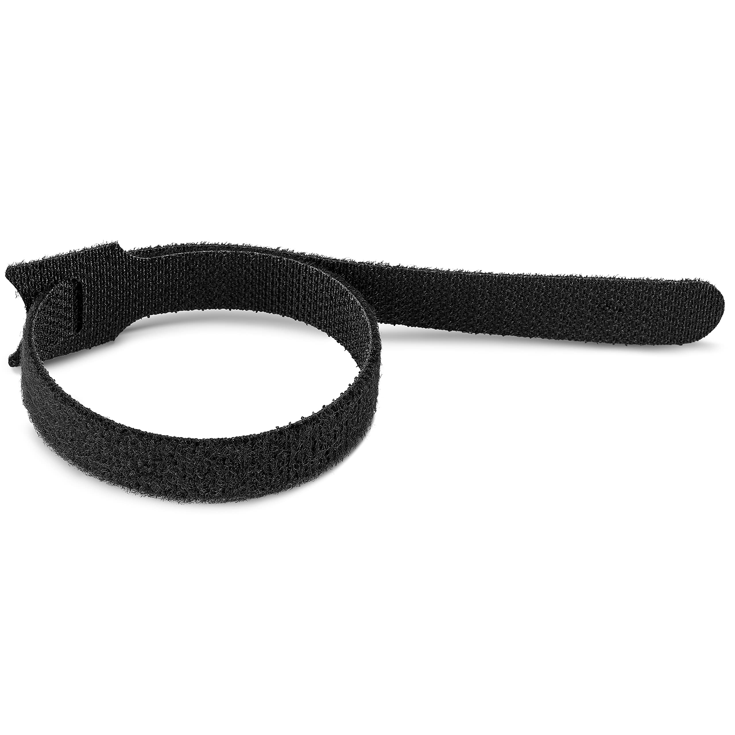 Kabelklettband Klett-Kabelbinder Bündelband Kabelbinder aus Klettband 100 Stück schwarz (21 x 300 mm)