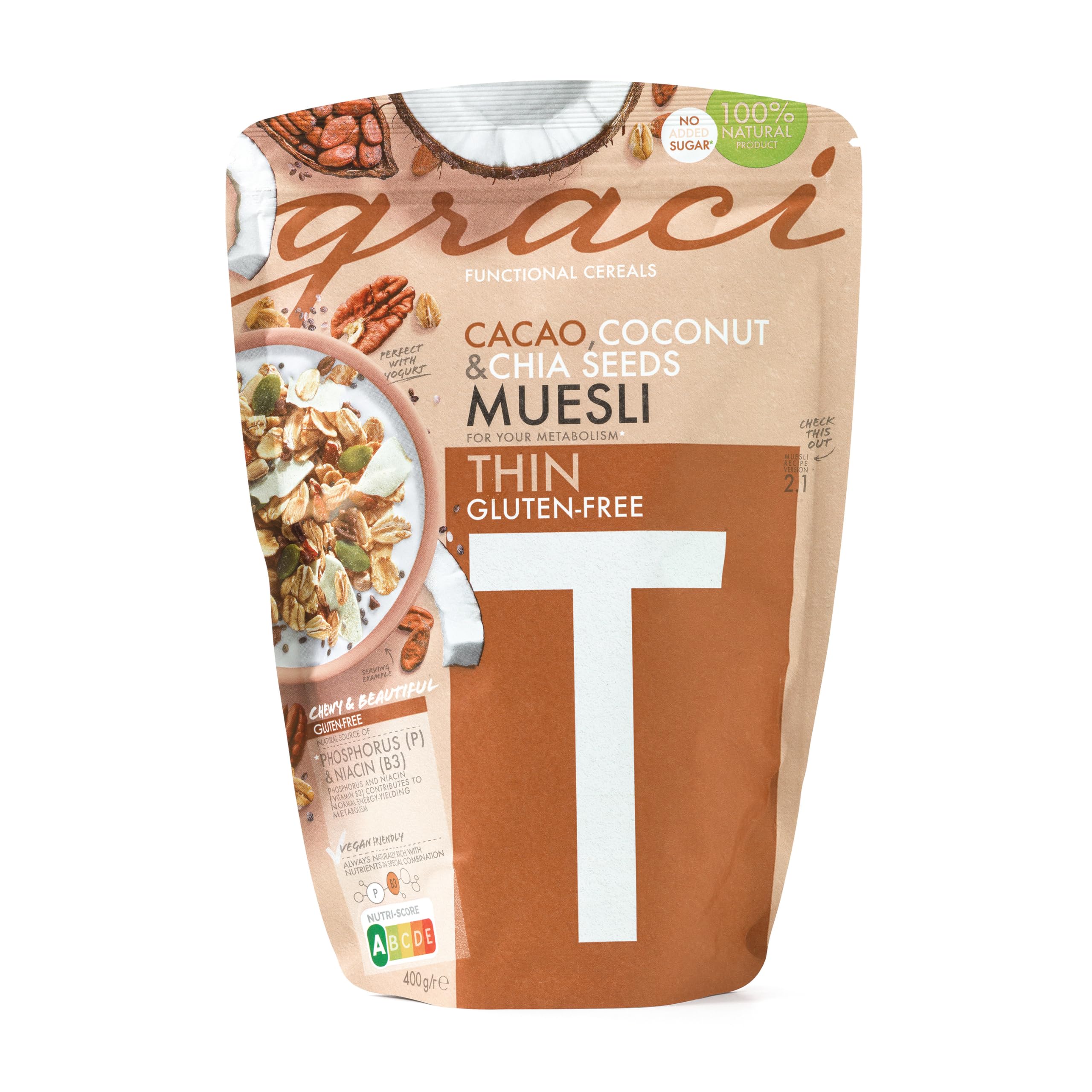 GRACI FUNCTIONAL MUESLI THIN 400GM