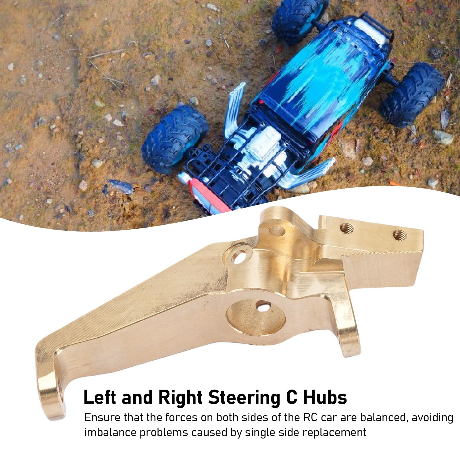 AXIAL 1/8 RC Carrass Lewy Prawy Układ Kierowniczy Casterlock C Hub Carrier – Pasuje do Kółek i kół w Modyfikacjach Samochodów RC