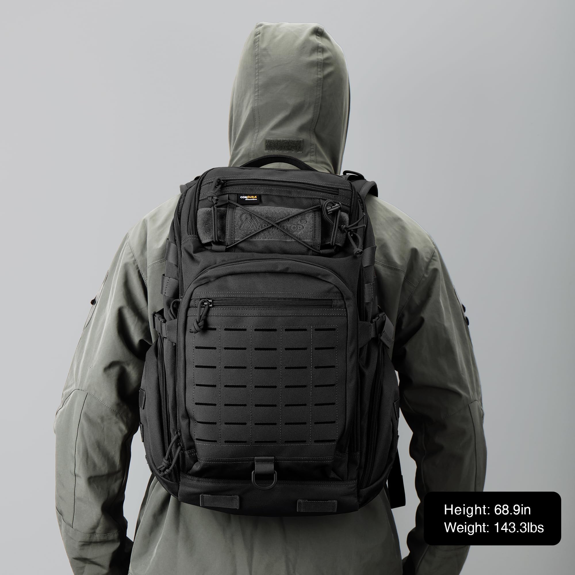Mardingtop Molle 30 l plecak turystyczny, wojskowy, taktyczny plecak męski, plecak Cordura na wędrówki, kemping, trekking, wspinaczkę