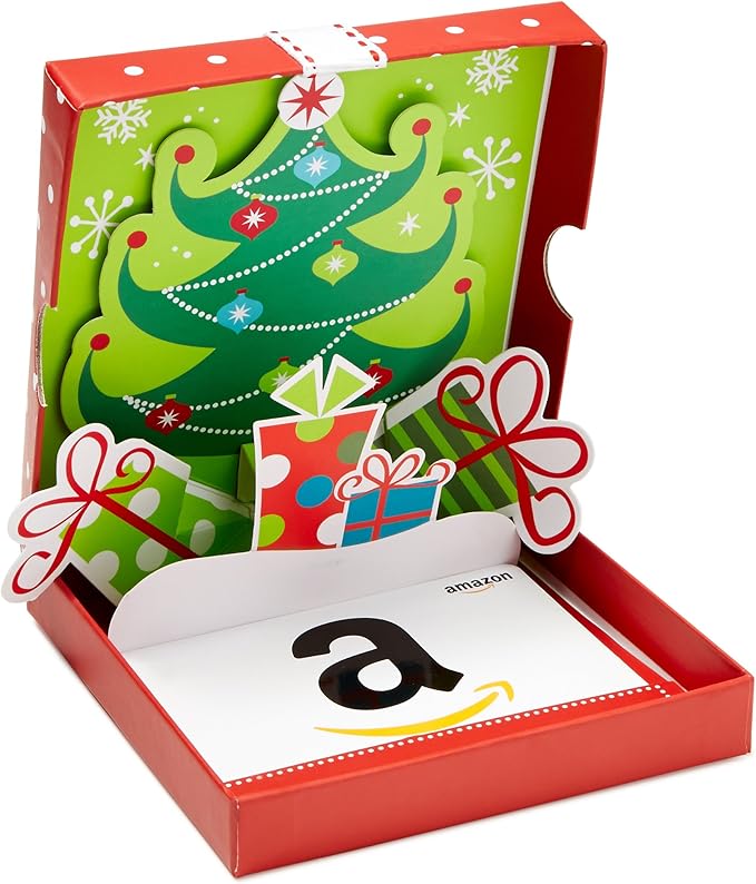 Amazon.ca Gift Card in a Holiday PopUp Box (Classic White Card Design